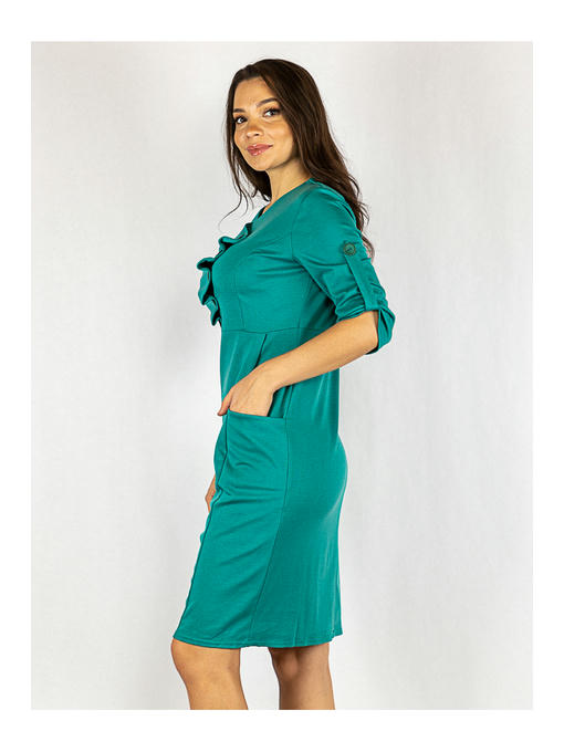 Платье батал бирюзовое — изображение 3