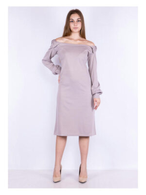 Платье светло-бежевое