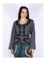 Пиджак женский серый