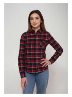 Рубашка женская в клетку