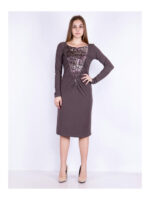 Платье светло-коричневое