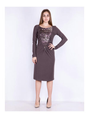 Платье светло-коричневое