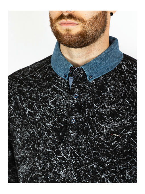 Батник мужской черно-мраморный — изображение 5