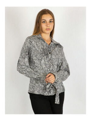 Пиджак женский бело-черный