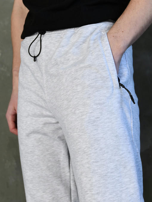 Спортивные штаны - светло-серый меланж — изображение 5