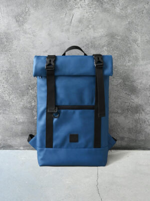 Рюкзак - эко-кожа темно-синяя