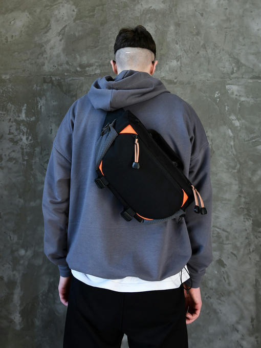 Сумка LONG - black/orange — изображение 5