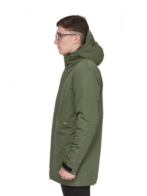 Демисезонная мужская парка - хаки — изображение 4