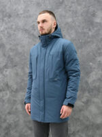 Демисезонная мужская парка - синий
