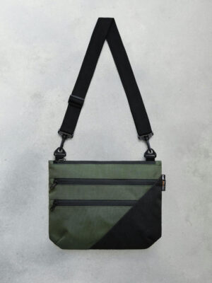 Сумка через плечо - черный/CORDURA хаки
