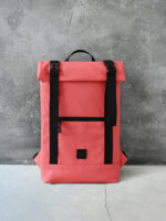 Рюкзак - эко-кожа кораловая