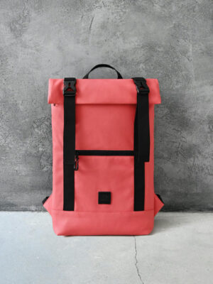 Рюкзак - эко-кожа кораловая