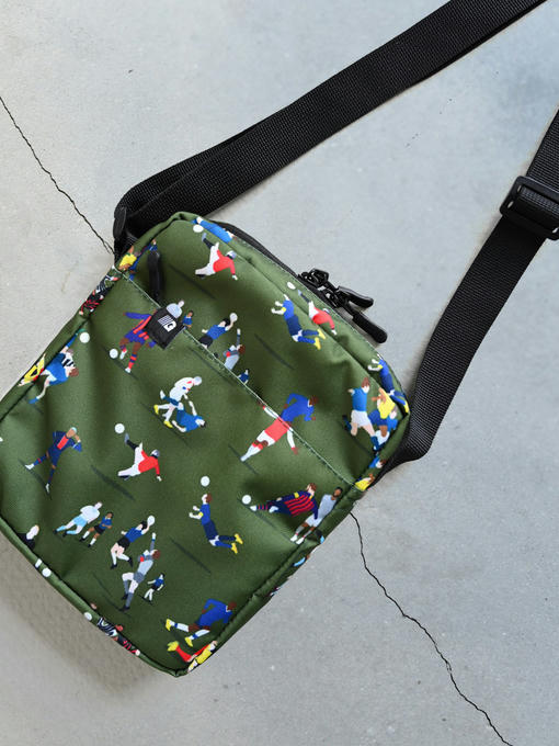 Сумка через плечо - зеленый футбол — изображение 3