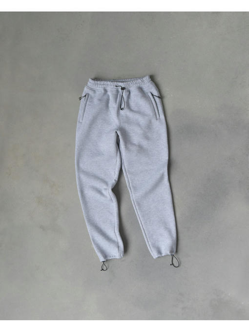 Спортивные штаны - светло-серый меланж — изображение 4