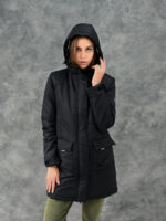 Женская зимняя парка - черный
