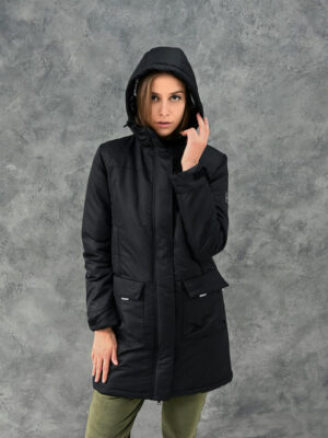 Женская зимняя парка - черный