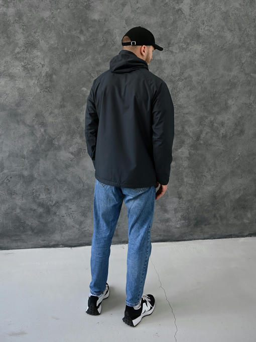 Ветровка с мембраной - графит-оранжевый — изображение 6