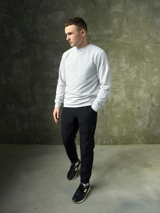 Свитшот - светло-серый меланж — изображение 6