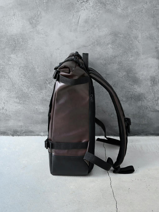 Рюкзак - эко-кожа коричневая — изображение 8