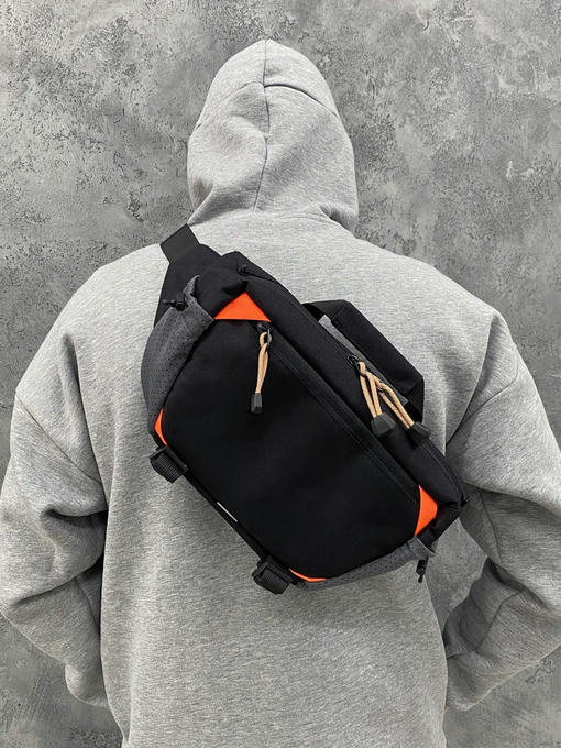 Сумка LONG - black/orange — изображение 7