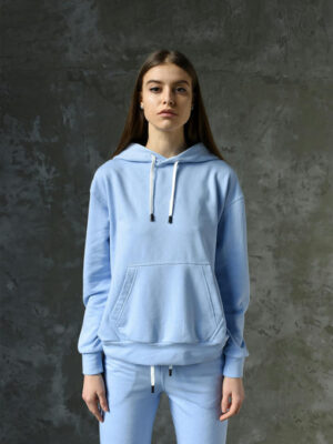 Женское худи OVERSIZE - небесный