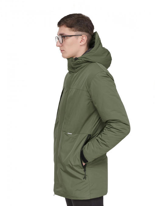 Демисезонная мужская парка - хаки — изображение 6