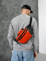 Сумка на пояс - оранжевый/черный
