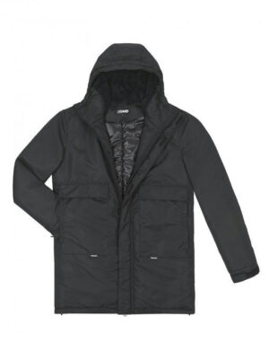 Мужская зимняя парка - черный