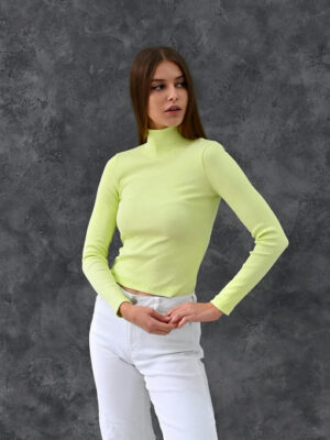 Гольф в рубчик - салатовый