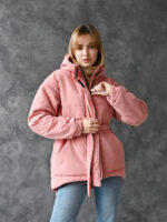 Женская зимняя куртка - персиковый