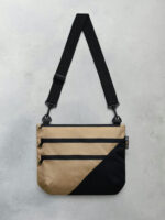 Сумка через плечо - черный/CORDURA песочный