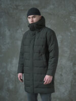 Мужская зимняя парка - темно-зеленый