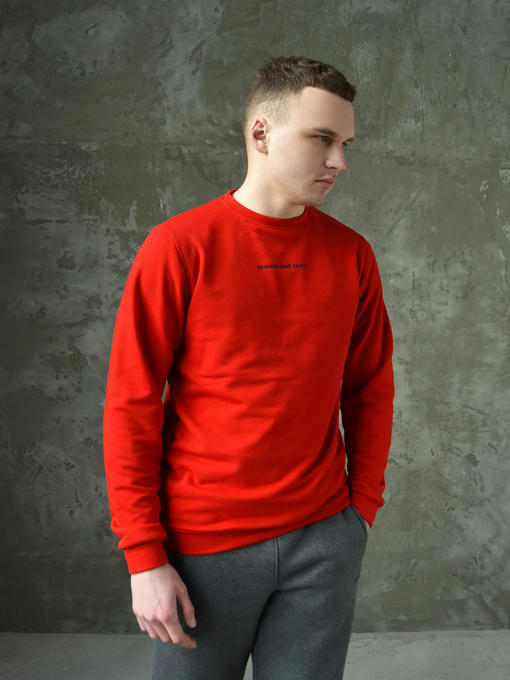 Свитшот - красный — изображение 5