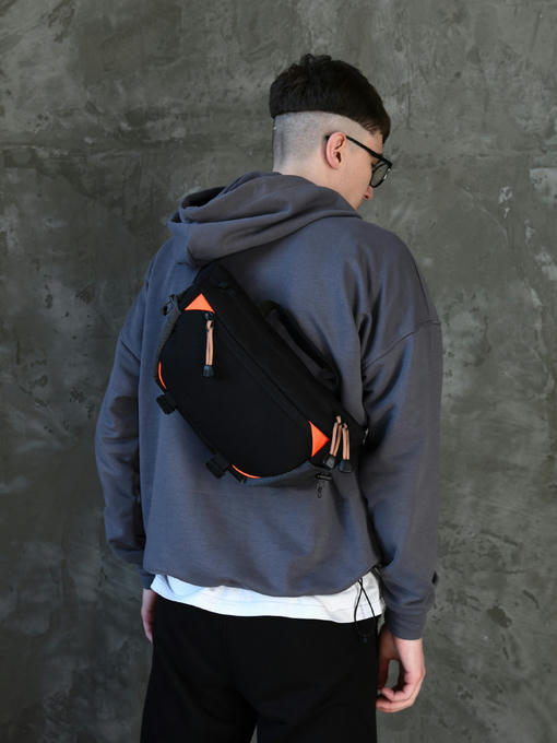 Сумка LONG - black/orange — изображение 3