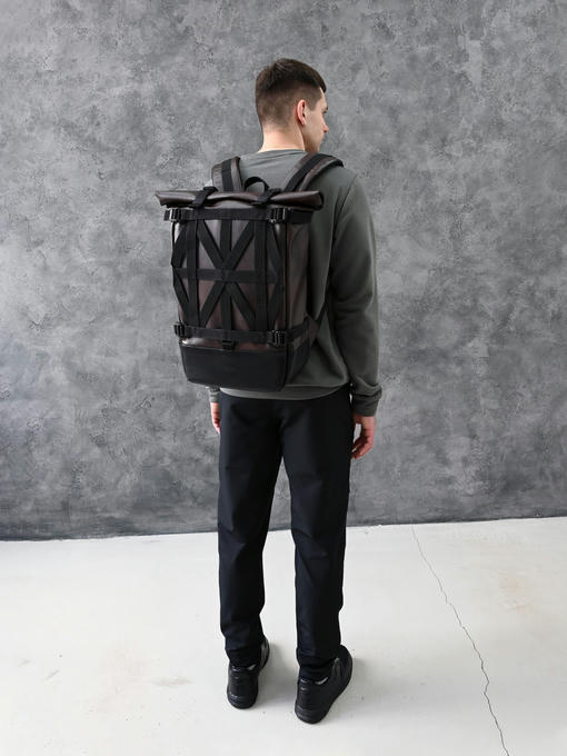 Рюкзак - эко-кожа коричневая — изображение 5