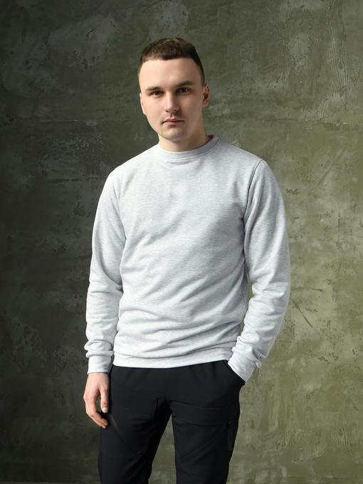 Свитшот - светло-серый меланж