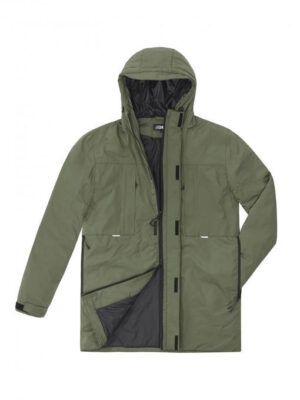 Демисезонная мужская парка - хаки