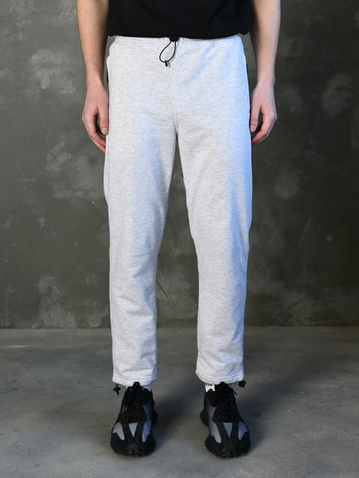 Спортивные штаны - светло-серый меланж — изображение 7