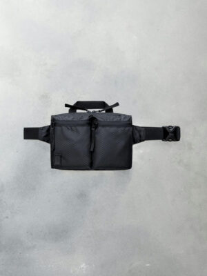 Сумка на пояс - черный ромб