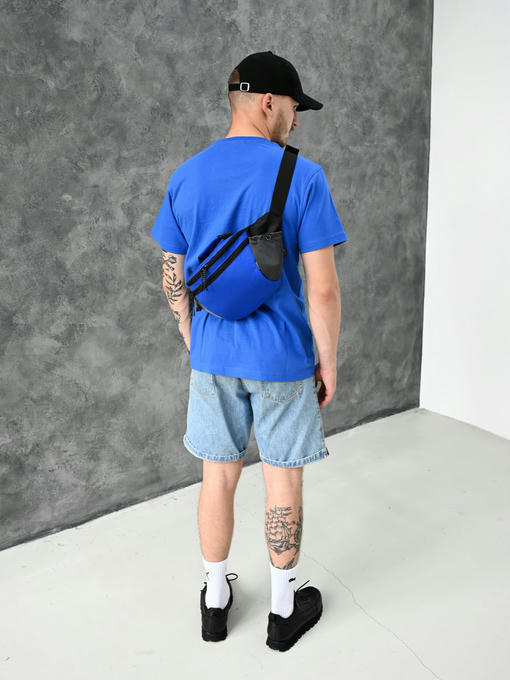 Сумка на пояс - синий/черный — изображение 2