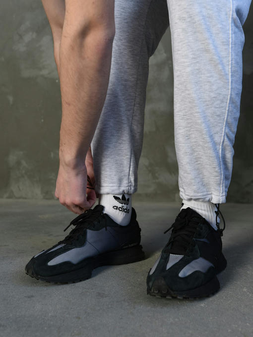 Спортивные штаны - светло-серый меланж — изображение 6