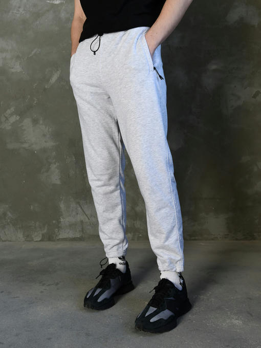 Спортивные штаны - светло-серый меланж — изображение 3