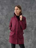 Женская зимняя парка - бордовый