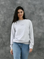Женский свитшот - светло-серый меланж