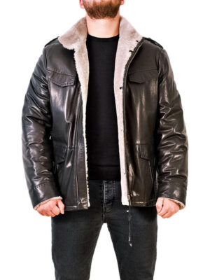 Мужская натуральная дублёнка