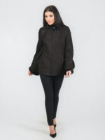 Женский кожаный френч