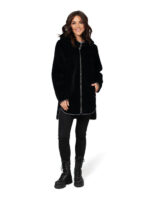 Женская шуба из астрагана