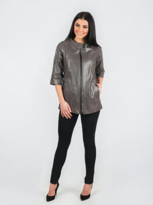 Женская кожаная куртка