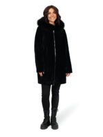 Женская шуба из астрагана