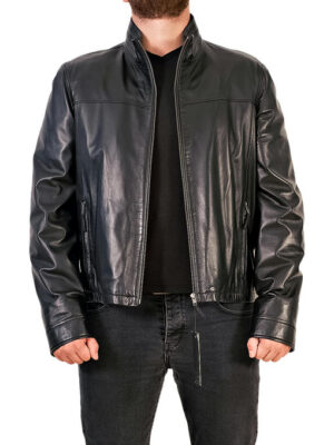 Кожаная мужская куртка